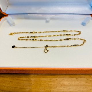 【美品】18k イエローゴールドチェーンネックレス 5.7g(ネックレス)