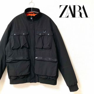 ザラ(ZARA)の【超美品】ZARA ザラ　ma-1 ジャケット　XL オーバーサイズ(ナイロンジャケット)