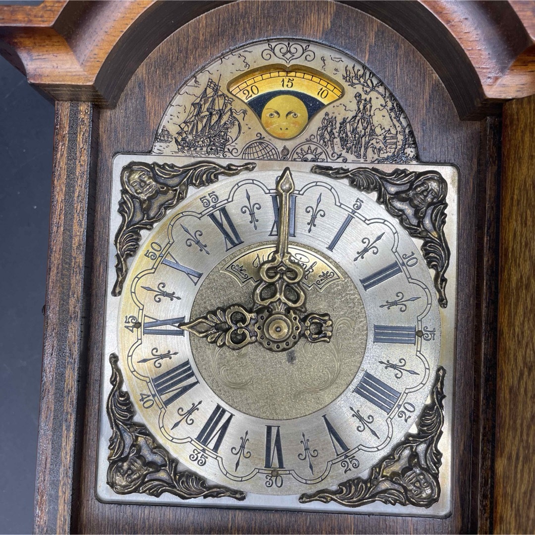 アンティーク オランダ製 WUBA 掛時計 装飾時計 柱時計