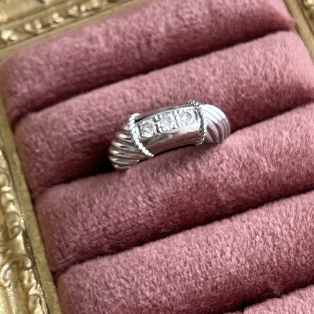 プラチナ　ダイヤモンド　ヴィンテージ　リングリング(指輪)