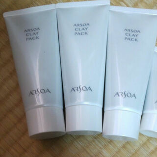 アルソア(ARSOA)の3本 クレイパック ミニ石鹸 アルソア 化粧品 スキンケア 美容 美白 新品(パック/フェイスマスク)