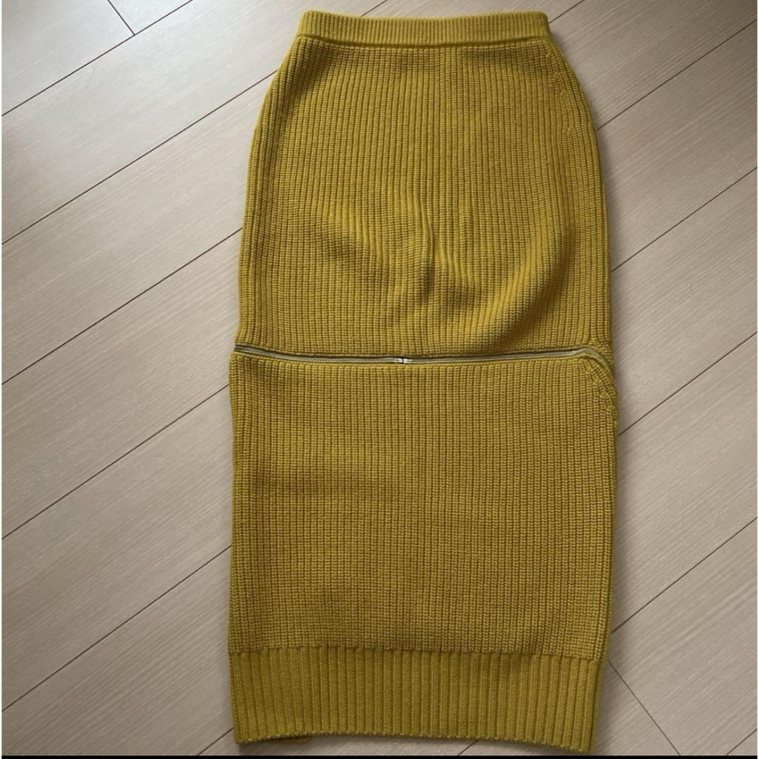 UN3D.(アンスリード)のアンスリード UN3D. ジップデザイン タイトスカート ニットスカート レディースのスカート(ロングスカート)の商品写真