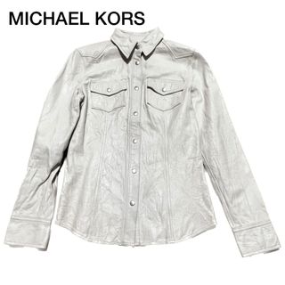 マイケルコース(Michael Kors)のMICHAEL KORS マイケルコース レザー ジャケット サイズS(ライダースジャケット)