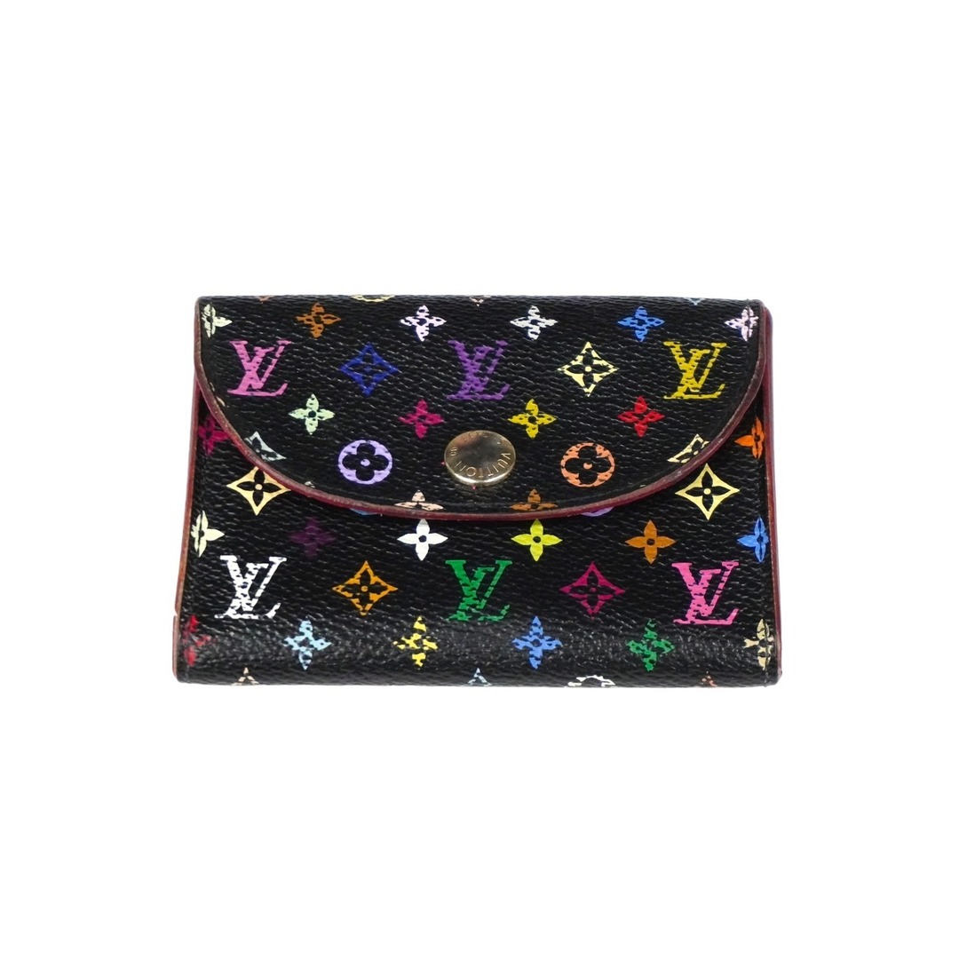 LOUIS VUITTON(ルイヴィトン)のLOUIS VUITTON ルイ・ヴィトン カードケース アンヴェロップカルトドゥヴィジット M66561 PVC モノグラム ノワール 良品 中古 58576 レディースのファッション小物(パスケース/IDカードホルダー)の商品写真