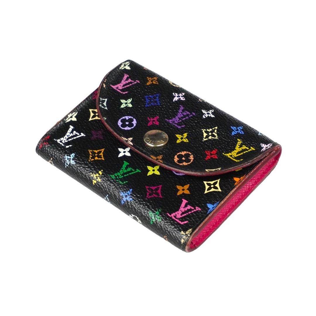 LOUIS VUITTON(ルイヴィトン)のLOUIS VUITTON ルイ・ヴィトン カードケース アンヴェロップカルトドゥヴィジット M66561 PVC モノグラム ノワール 良品 中古 58576 レディースのファッション小物(パスケース/IDカードホルダー)の商品写真