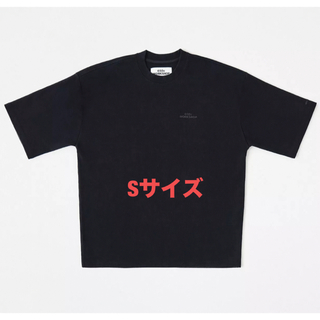 「S」 032c WORKSHOP スロギーコラボ Tシャツ 左胸ロゴ 黒(Tシャツ/カットソー(半袖/袖なし))