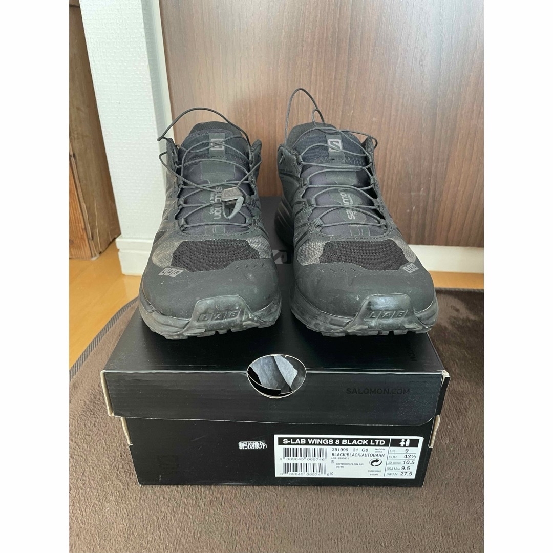 SALOMON(サロモン)のSalomon S-LAB WINGS 8 Black ltd 27.5cm メンズの靴/シューズ(スニーカー)の商品写真