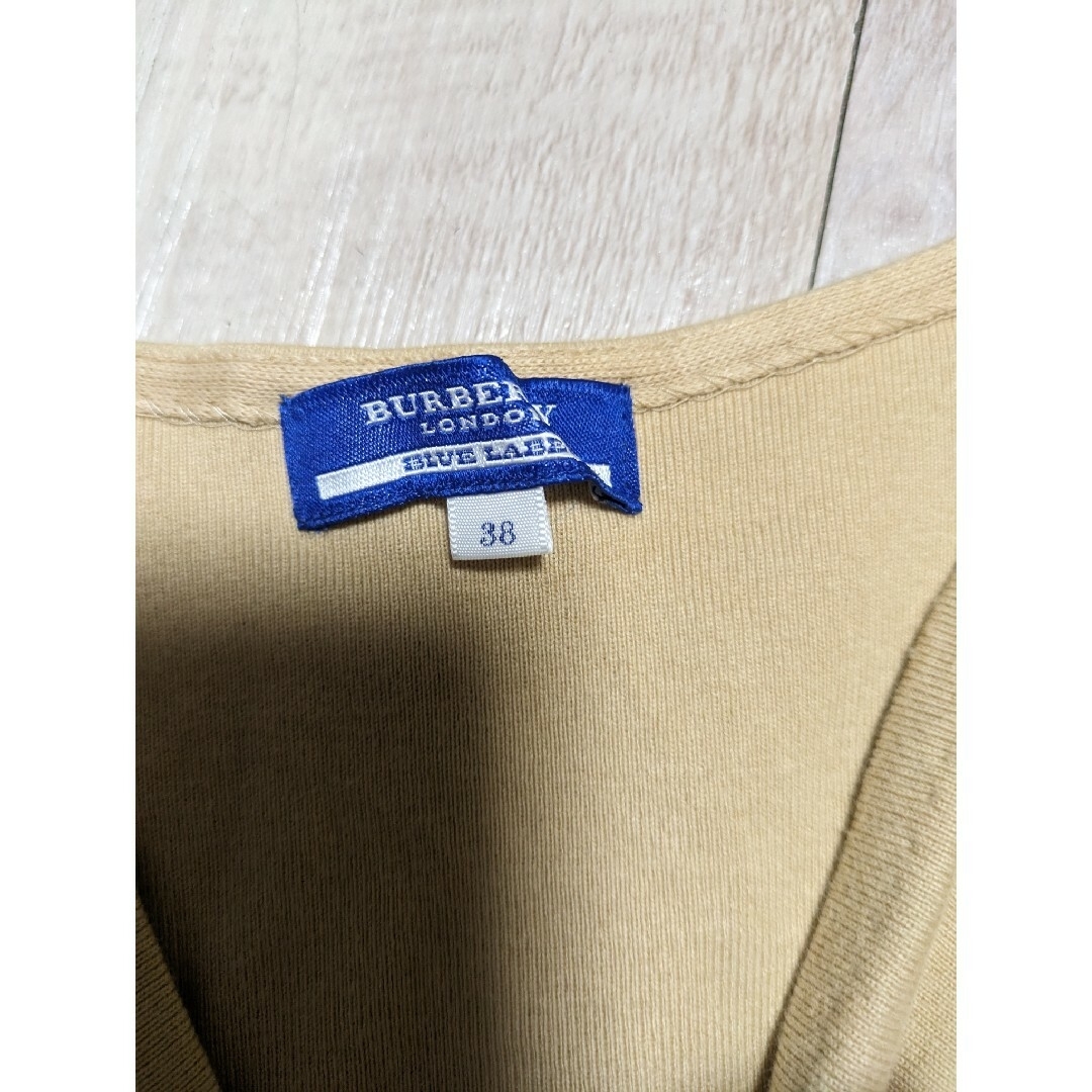 BURBERRY BLUE LABEL(バーバリーブルーレーベル)のバ−バリ−　BURBERRY BLUE LABEL　カットソ-　38サイズ レディースのトップス(カットソー(長袖/七分))の商品写真