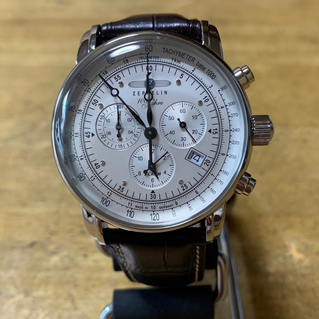 ZEPPELIN(ツェッペリン)の【新品】ツェッペリン ZEPPELIN クオーツ 腕時計 7680-1 シルバー メンズの時計(腕時計(アナログ))の商品写真