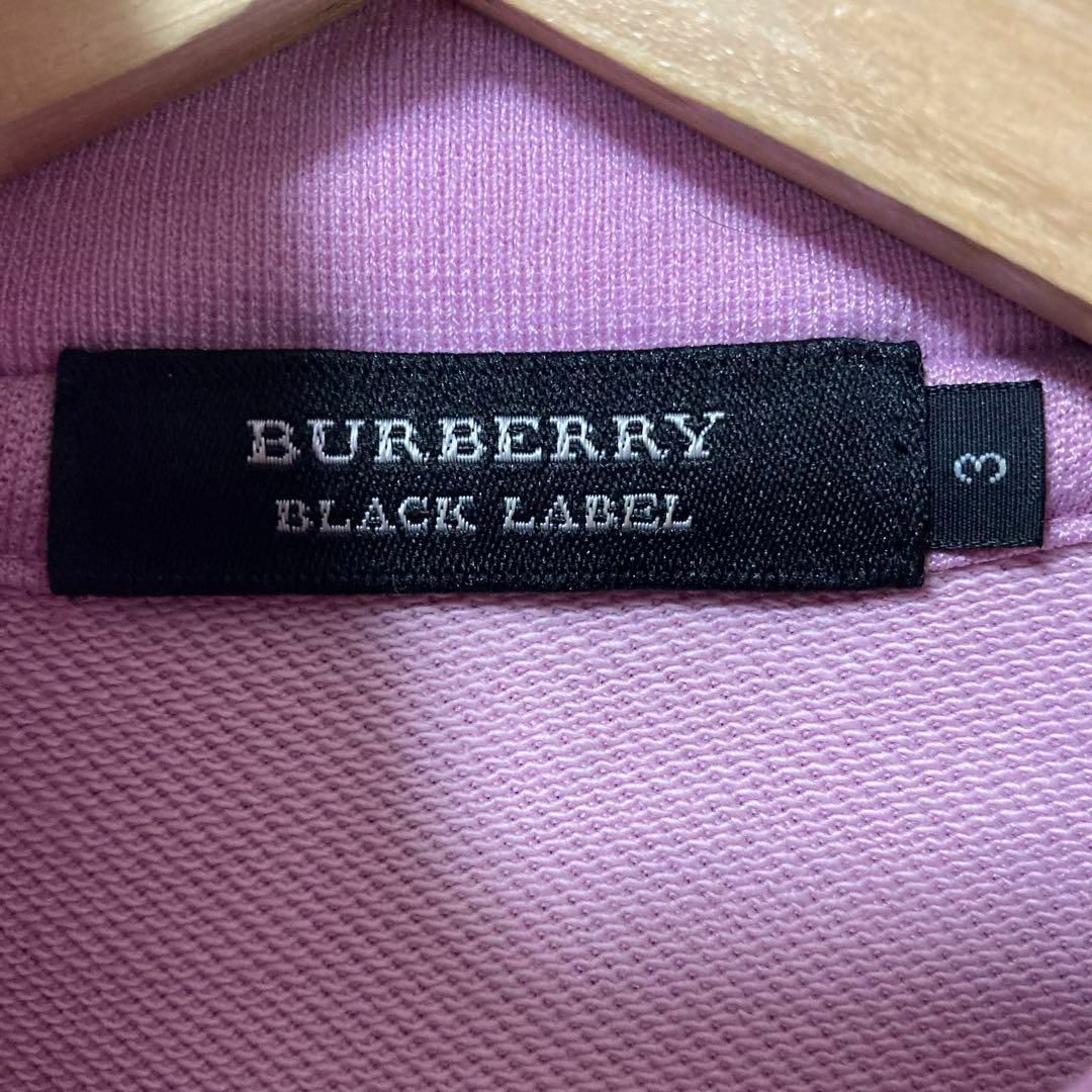 BURBERRY BLACK LABEL(バーバリーブラックレーベル)のBURBERRY BLACK LABEL バーバリー　パーカー　ピンク　3 L メンズのトップス(パーカー)の商品写真