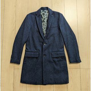 ナンバーナイン(NUMBER (N)INE)のM 美品 NUMBER (N)INE  STUDIOUS チェスターコート 紺(チェスターコート)