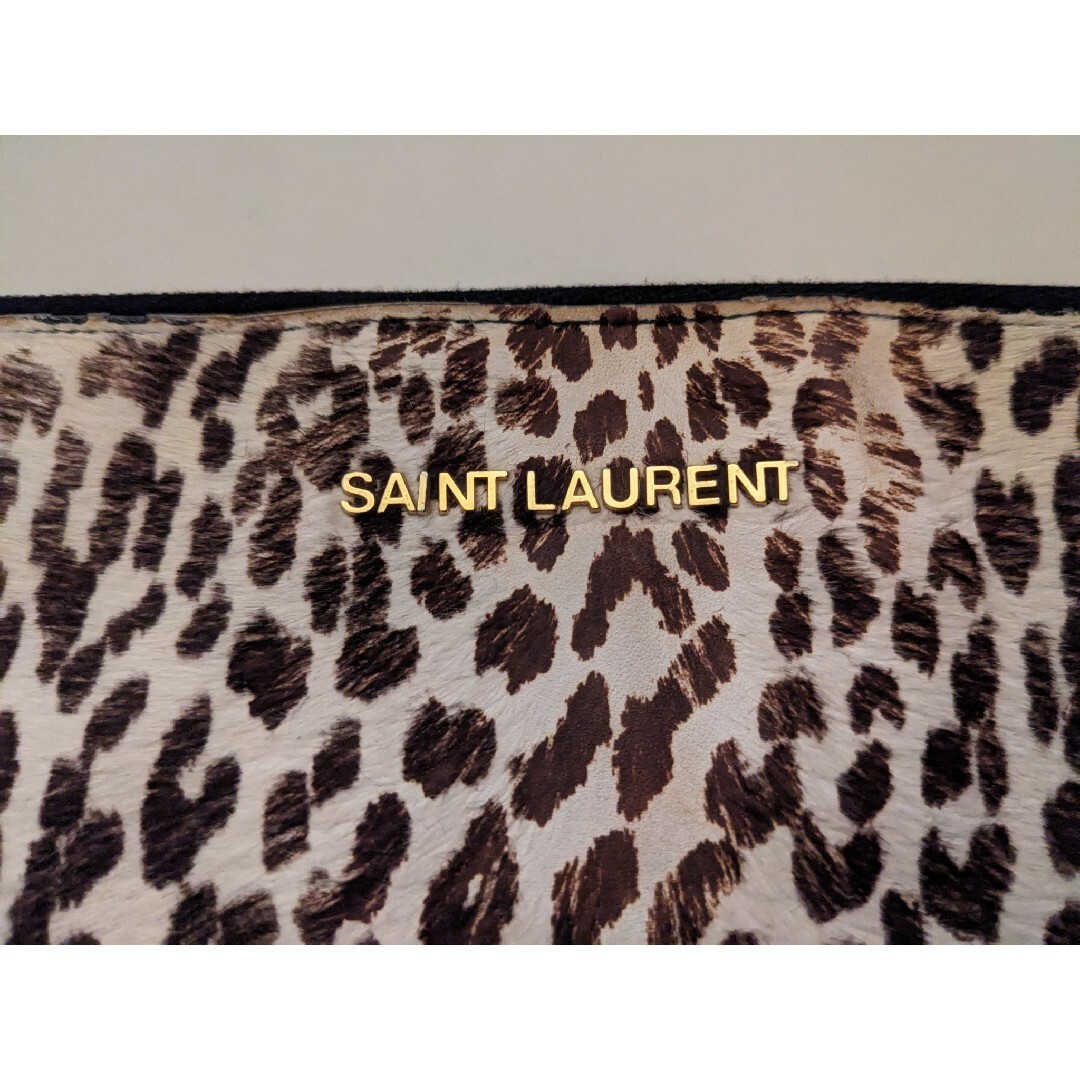 Saint Laurent(サンローラン)のSAINT LAURENT クラッチバッグ baby cat レオパード柄 メンズのバッグ(セカンドバッグ/クラッチバッグ)の商品写真