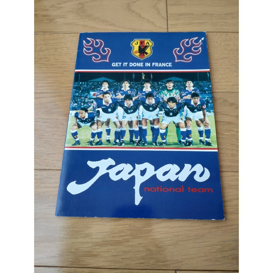 【未使用品】フランスワールドカップ サッカー日本代表 A4ノート スポーツ/アウトドアのサッカー/フットサル(記念品/関連グッズ)の商品写真