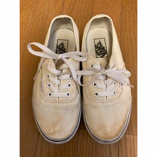 オーセンティック(AUTHENTIC（VANS）)のVANS バンズ  オーセンティック   23.5 白　ホワイト(スニーカー)