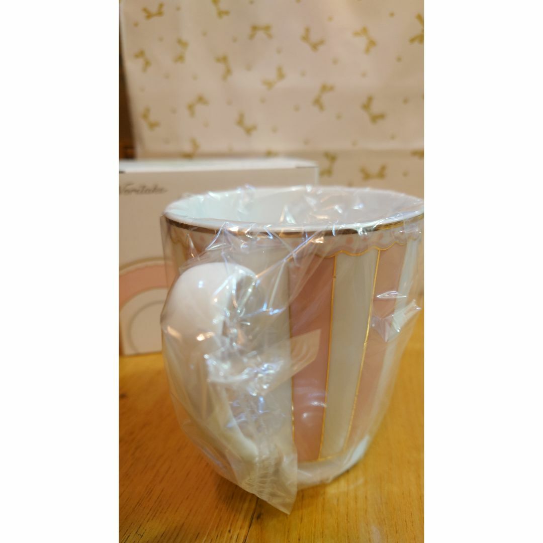 Noritake(ノリタケ)の【未使用】Noritake　マグカップ　ピンク インテリア/住まい/日用品のキッチン/食器(食器)の商品写真