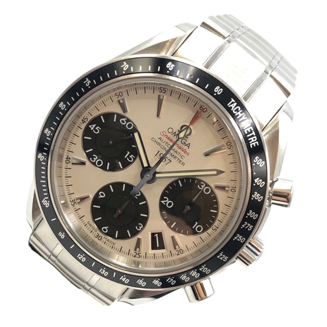 オメガ OMEGA スピードマスター デイト 1957 日本2009本限定 323.30.40.40.02.001 ホワイト ステンレススチール メンズ 腕時計メンズ