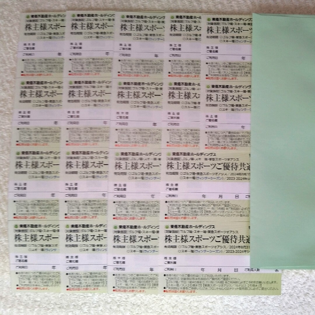 東急スポーツオアシス18枚 チケットの施設利用券(フィットネスクラブ)の商品写真