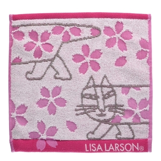 リサラーソン(Lisa Larson)のLISA LARSON リサ・ラーソン 桜マイキー ハンカチ(ハンカチ)