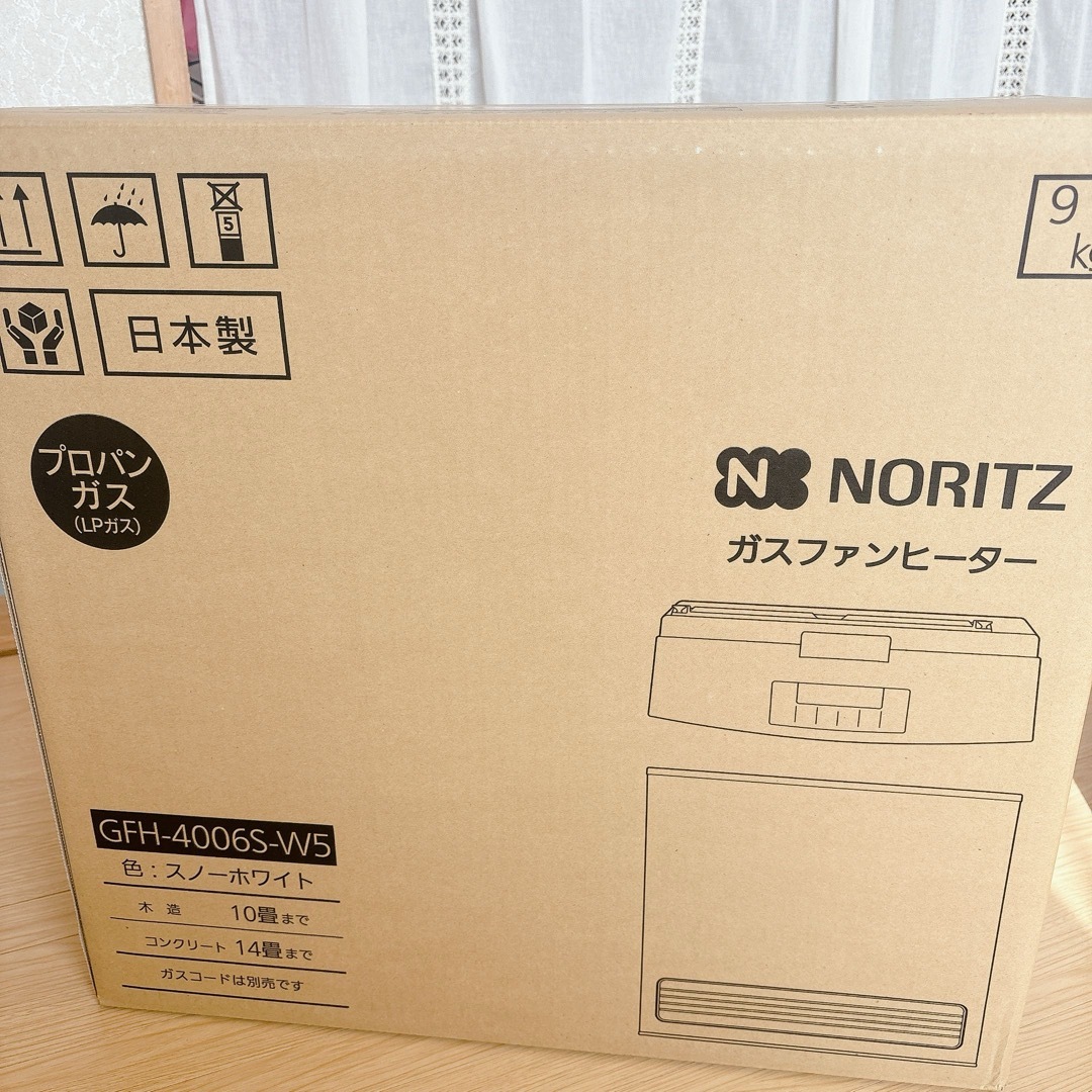 有代表カラーノーリツ ガスファンヒーター --号 3.85kw:GFH-4006S