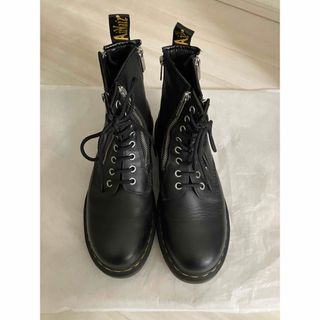 ドクターマーチン(Dr.Martens)のドクターマーチン　1460 TWIN ZIP 8 ホール ブーツ　黒　ブラック(ブーツ)