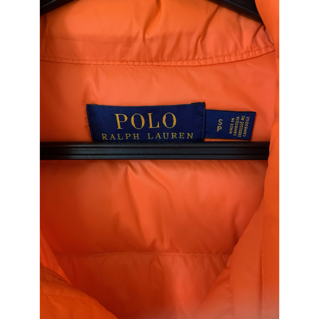 POLO RALPH LAUREN(ポロラルフローレン)の日本のMサイズ！　ポロラルフローレン　オレンジダウンベスト メンズのジャケット/アウター(ダウンベスト)の商品写真