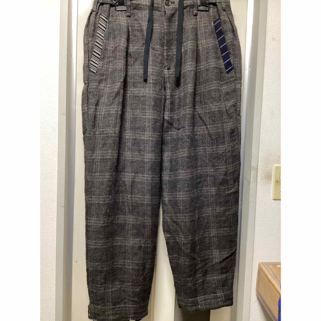 Y’s for men 23AW 墨染チェックツイードパンツ Y’s for men 23AW 墨染チェックツイードパンツ