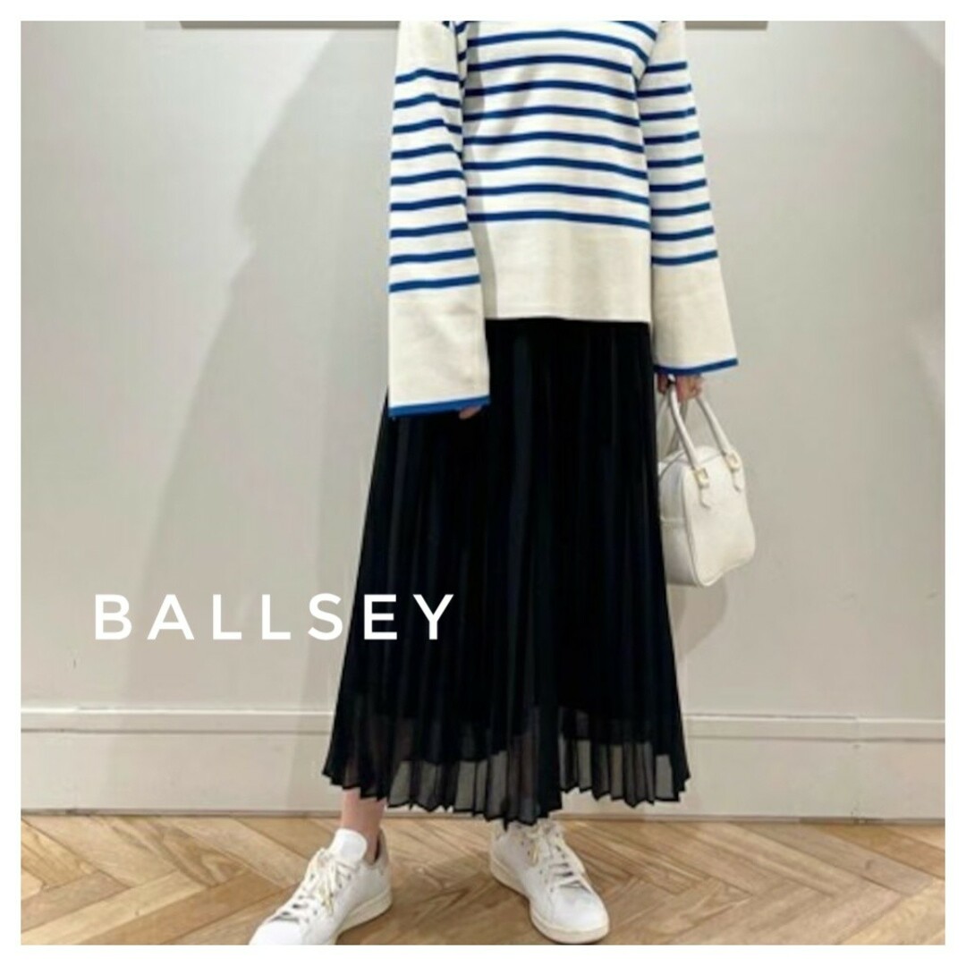 BALLSEY グリティーボイル プリーツミディスカート 黒 3682cmヒップ