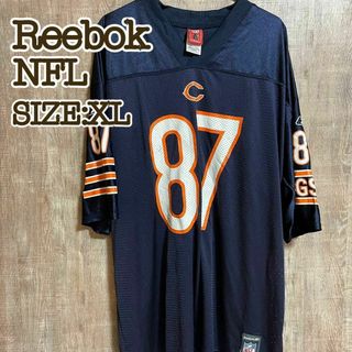 リーボック(Reebok)のReebok リーボック　NFL/シカゴ・ベアーズ　ゲームシャツ　ネイビー　XL(Tシャツ/カットソー(半袖/袖なし))