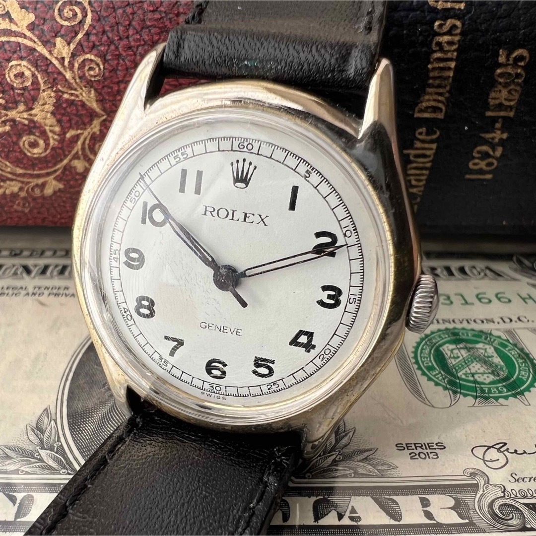 ROLEX(ロレックス)の【OH済】ロレックス ROLEX ジュネーブ アンティーク 手巻き 腕時計 16 メンズの時計(腕時計(アナログ))の商品写真