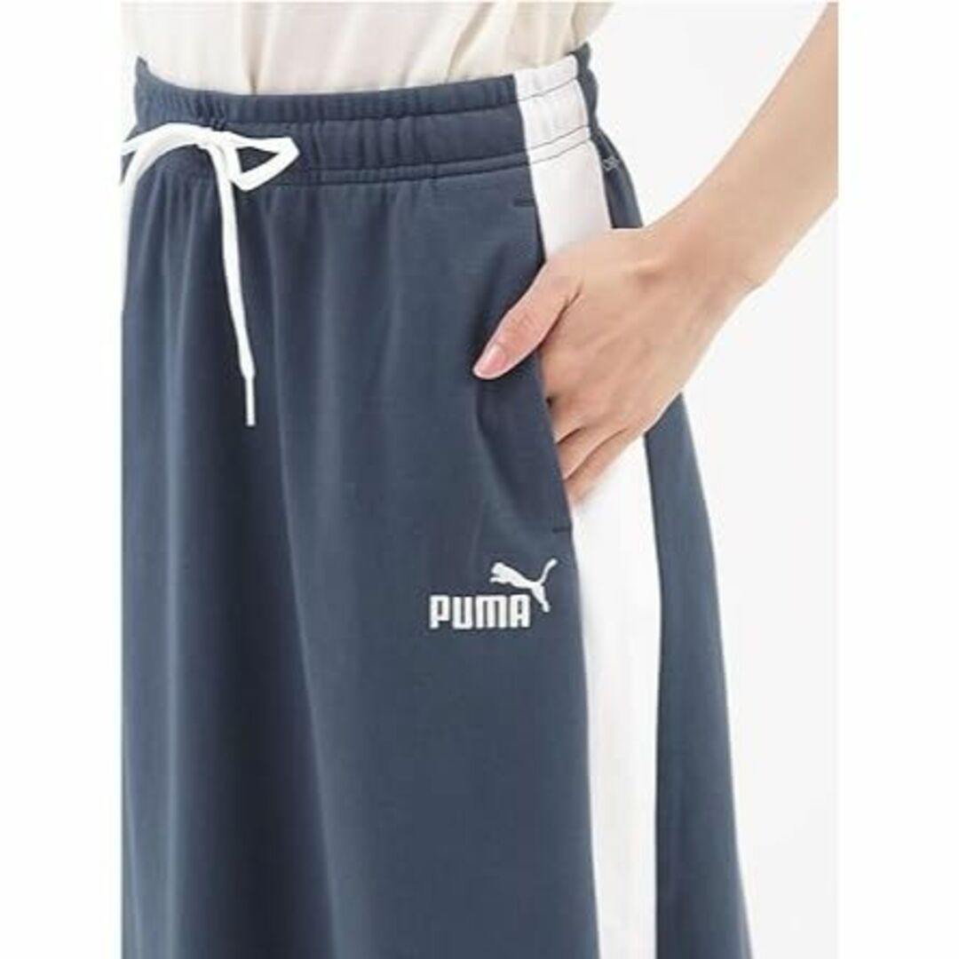 PUMA(プーマ)の新品 S ★ PUMA プーマ スウェット ロング スカート 674952 青 レディースのスカート(ロングスカート)の商品写真