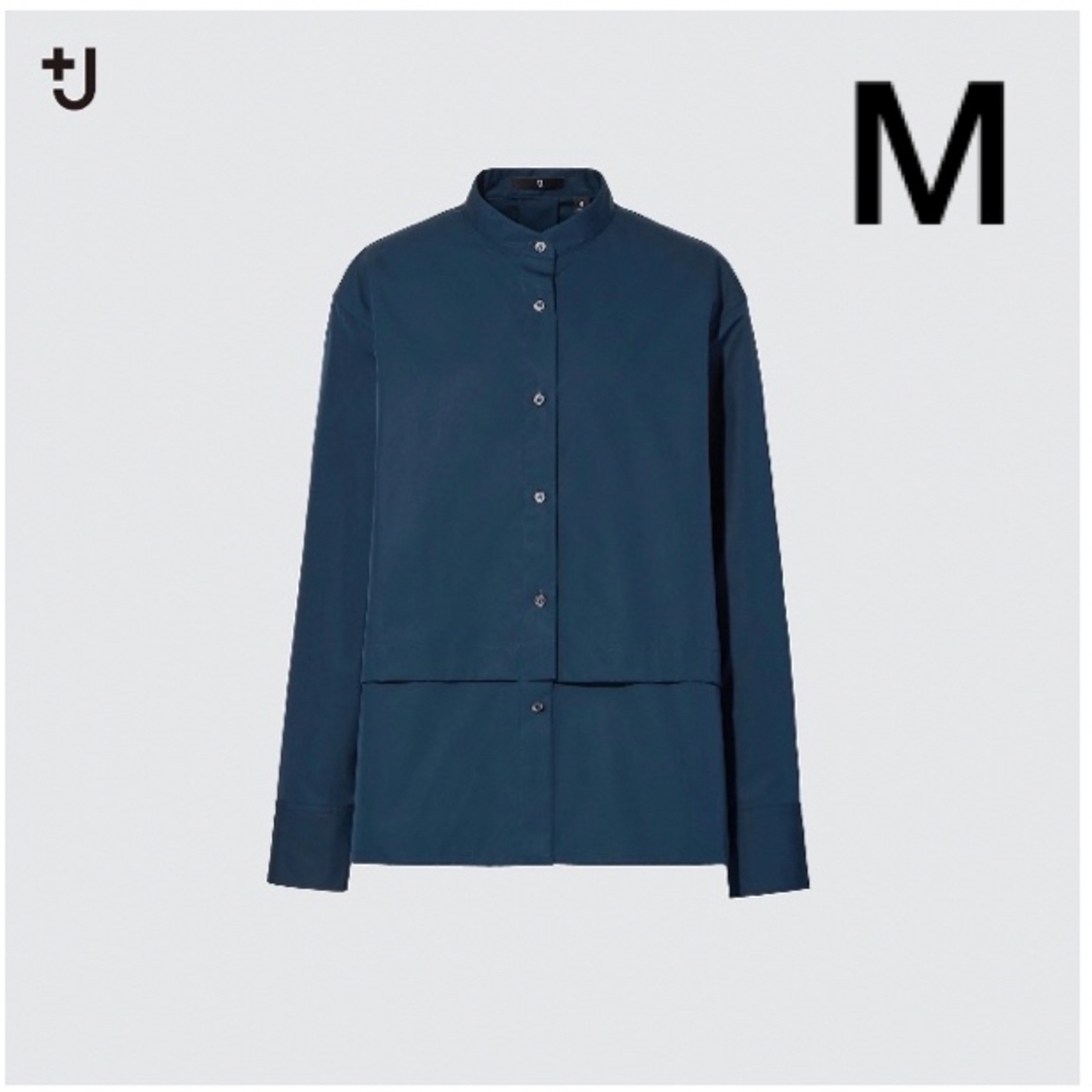 Jil Sander(ジルサンダー)のユニクロ×ジルサンダー スーピマコットンシャツジャケット M レディースのトップス(シャツ/ブラウス(長袖/七分))の商品写真