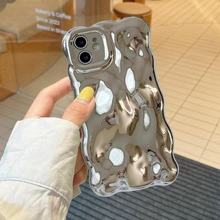 UEEBAI iPhone 11 6.1 inch 用 ケース ウェーブデザイン(その他)