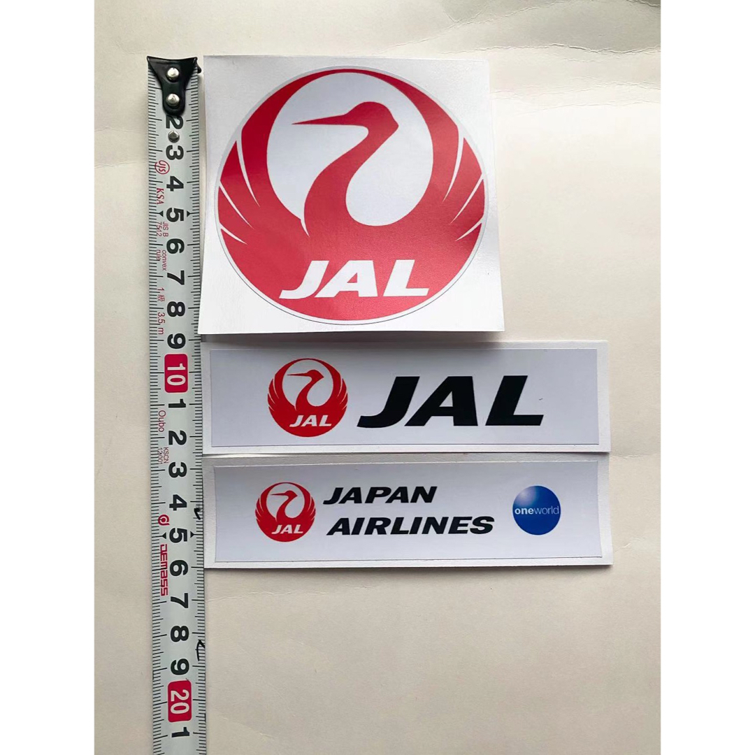 日本航空　JAL JAPAN AIRLINE ステッカー　写真参照セット エンタメ/ホビーのテーブルゲーム/ホビー(航空機)の商品写真