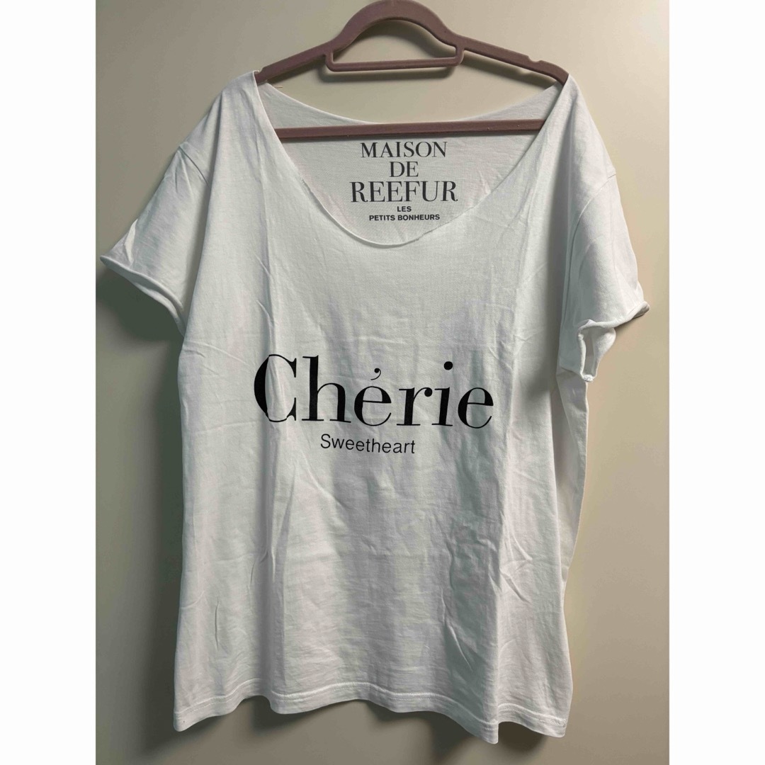Maison de Reefur(メゾンドリーファー)の切りっぱなしデザインのTシャツ レディースのトップス(Tシャツ(半袖/袖なし))の商品写真