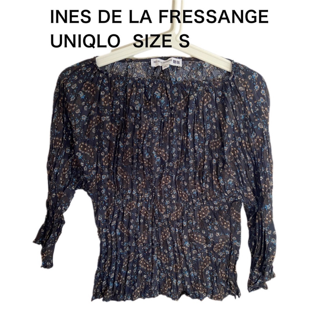 UNIQLO(ユニクロ)のUNIQLO ユニクロ INES DE LA FRESSANGE ブラウス花柄S レディースのトップス(シャツ/ブラウス(長袖/七分))の商品写真