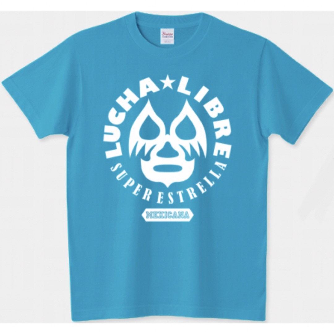 Printstar(プリントスター)のプロレス Tシャツ ルチャリブレ チャンピオン 黒 ミル・マスカラス メキシコ メンズのトップス(Tシャツ/カットソー(半袖/袖なし))の商品写真