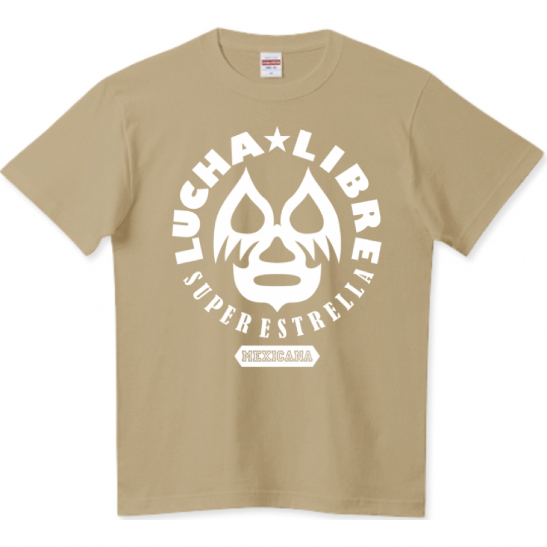 Printstar(プリントスター)のプロレス Tシャツ ルチャリブレ チャンピオン 黒 ミル・マスカラス メキシコ メンズのトップス(Tシャツ/カットソー(半袖/袖なし))の商品写真