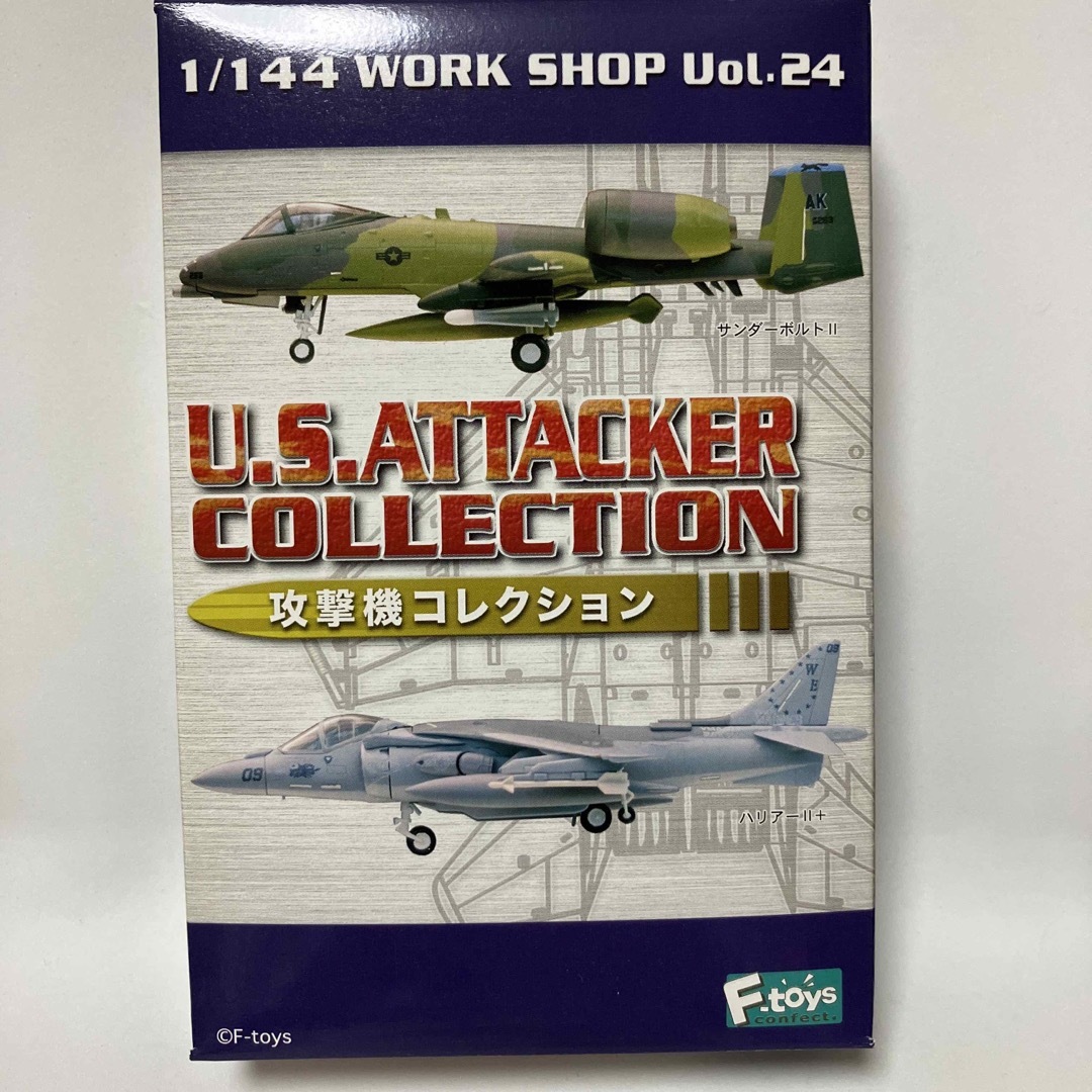 F-toys Confect(エフトイズコンフェクト)の1/144 AV-8B ハリアーⅡ+ 1-A アメリカ海兵隊 VA-214 エンタメ/ホビーのおもちゃ/ぬいぐるみ(模型/プラモデル)の商品写真