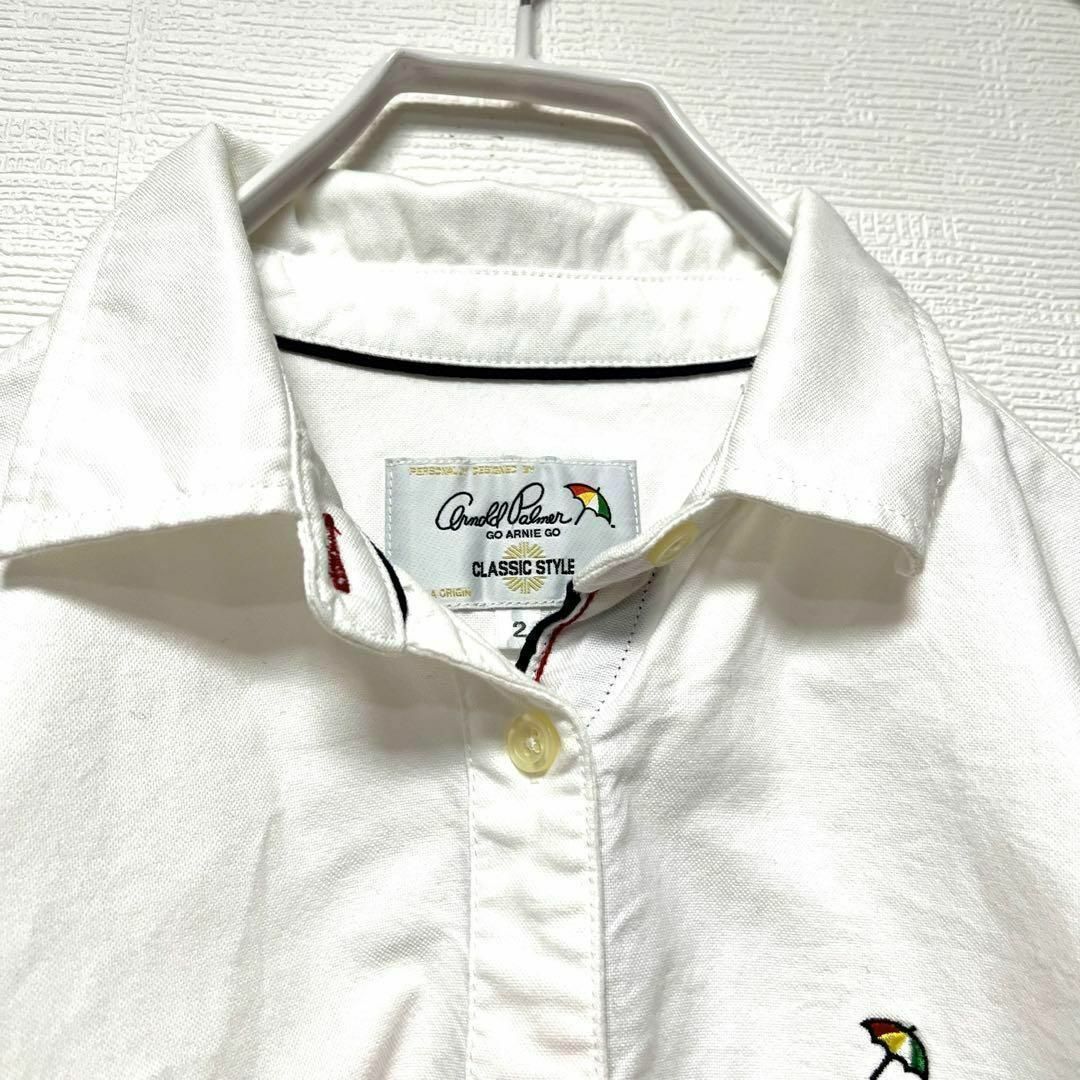 783 Clrnald Palmer  カジュアルシャツ サイズ2 傘マーク レディースのトップス(シャツ/ブラウス(長袖/七分))の商品写真