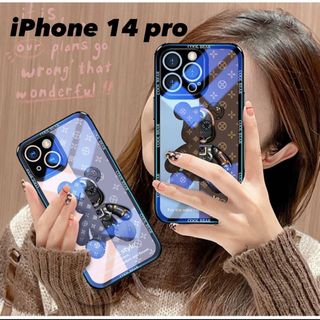 iphone14pro 15proケース カーバー　ブラウン(iPhoneケース)