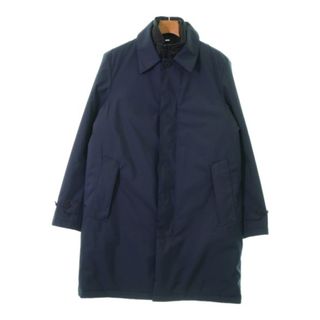 バーバリー(BURBERRY)のBURBERRY バーバリー ステンカラーコート 46(M位) 紺 【古着】【中古】(ステンカラーコート)