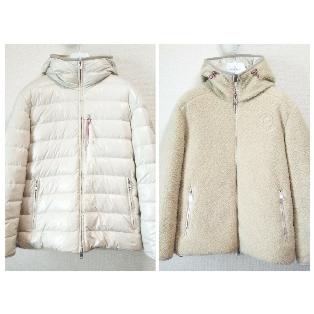 MONCLER(モンクレール)のモンクレール Haffner ダウンジャケット ボア リバーシブル メンズ 2 メンズのジャケット/アウター(ダウンジャケット)の商品写真