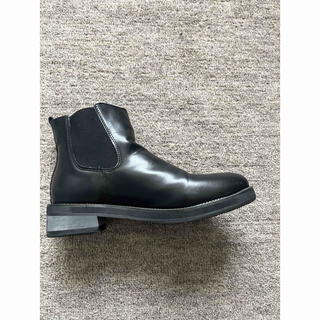 サイドゴア　ブーツ　黒　26センチ　冬用　滑り止め レディースの靴/シューズ(ブーツ)の商品写真