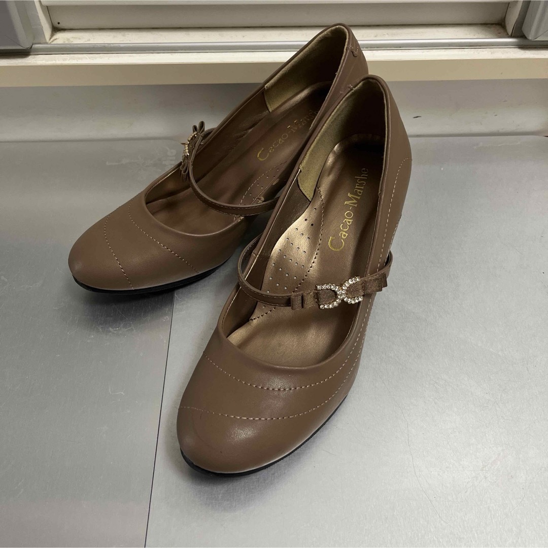 パンプス ヒール ベージュ レディースの靴/シューズ(ハイヒール/パンプス)の商品写真