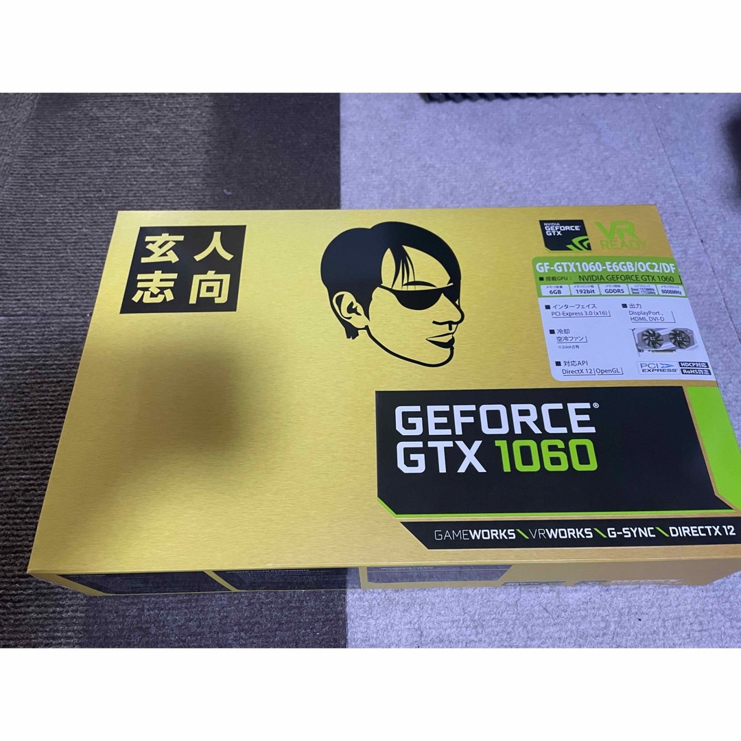 玄人志向 グラフィックボードGEFORCE GTX 1060 6GB/OCPCパーツ