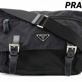 プラダ(PRADA)の極美品　プラダ　PRADA メッセンジャー　ショルダー　ポコノ　23121303(ショルダーバッグ)