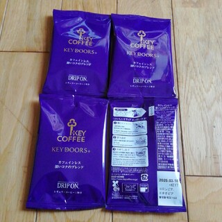 キーコーヒー(KEY COFFEE)のドリップコーヒー　カフェインレス　4杯分(コーヒー)