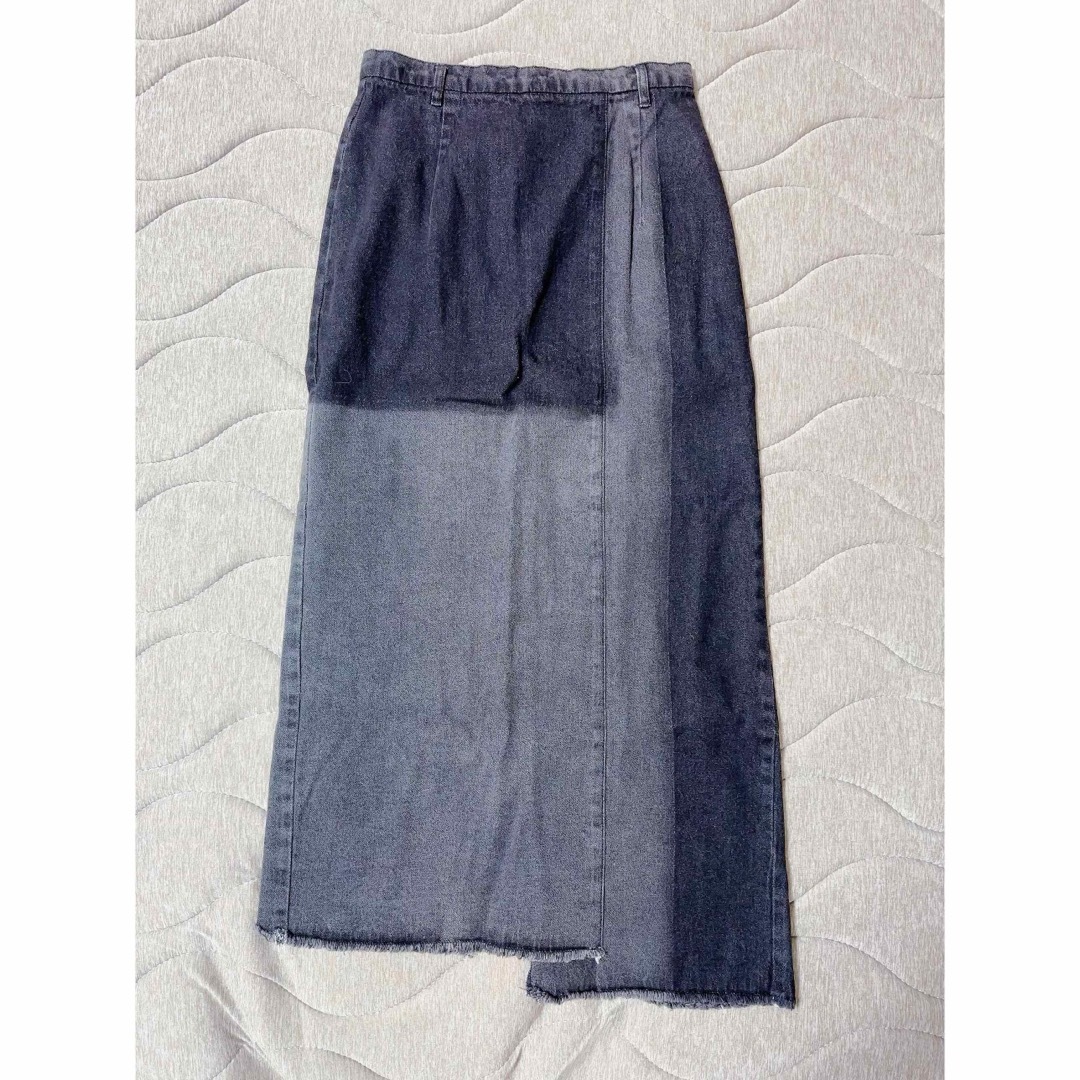 Kastane(カスタネ)のKastane アシメブロッキングデニムスカート レディースのスカート(ロングスカート)の商品写真
