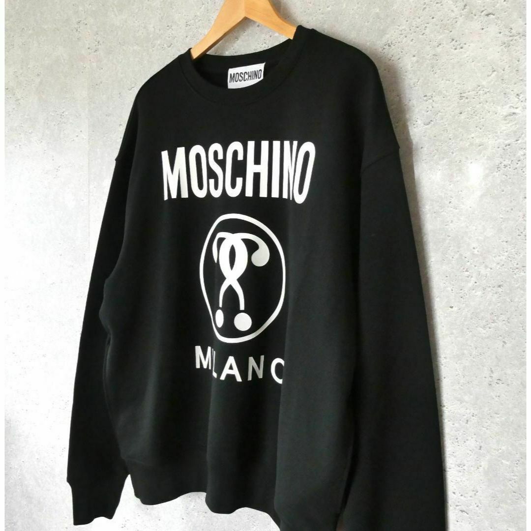 MOSCHINO(モスキーノ)の極美品 MOSCHINO ロゴプリント クルーネック スウェットトレーナー メンズのトップス(スウェット)の商品写真