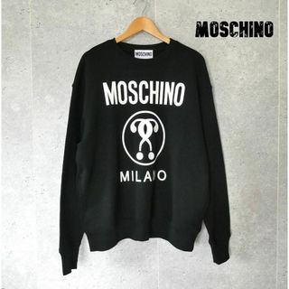 MOSCHINO - 極美品 MOSCHINO ロゴプリント クルーネック スウェットトレーナー